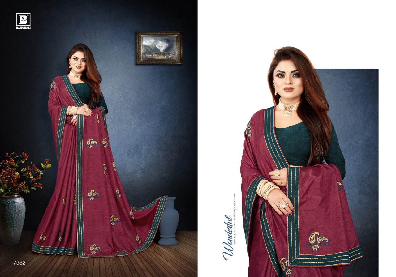 MF712 brand tussar silk sarees bahubali vol2 at wholesale moq-10pcs price-  rs750 each