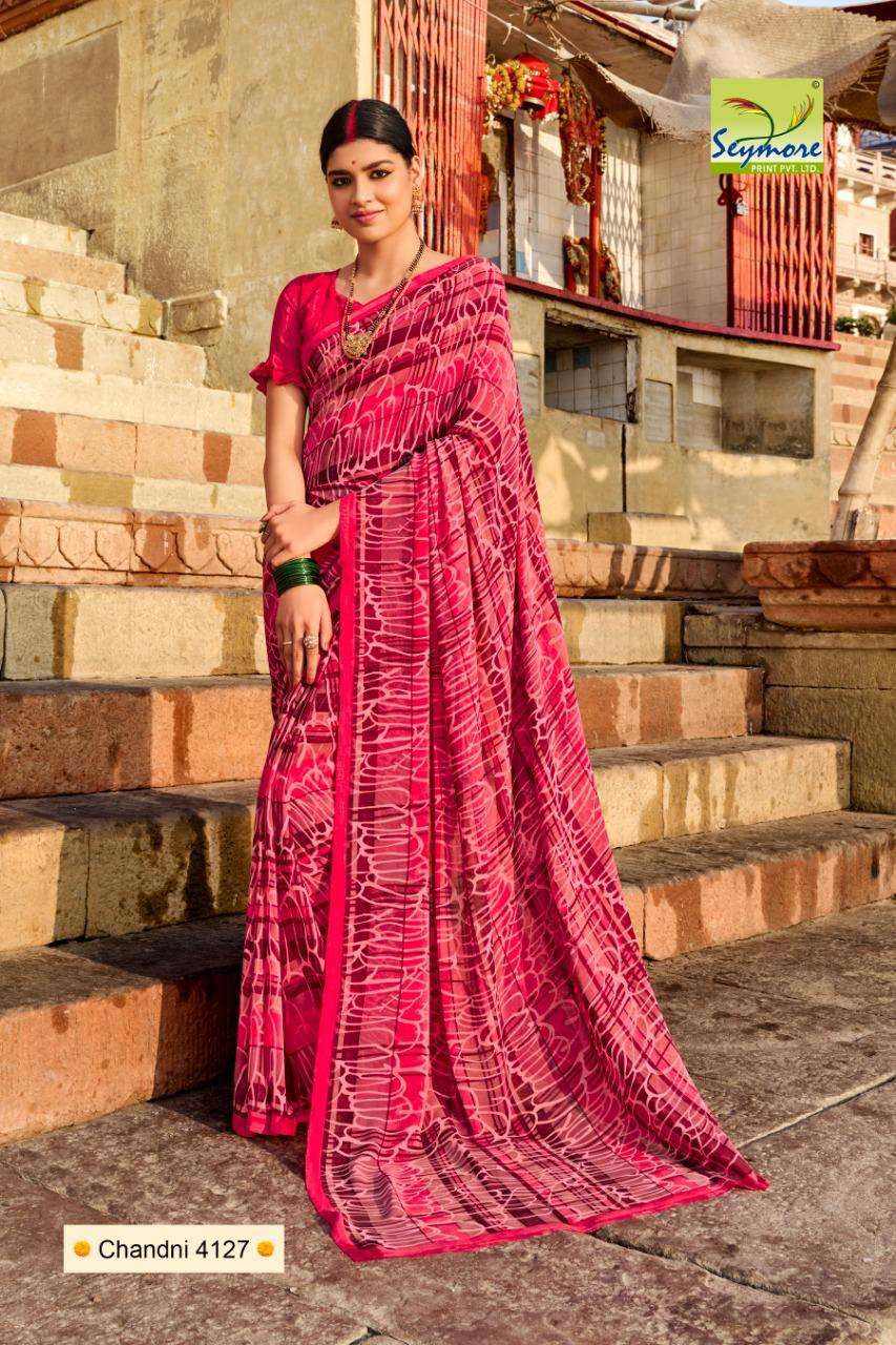 Ruchi Sarees Chandni 3rd Edition Silk Georgette Wholesale Saree Catalog