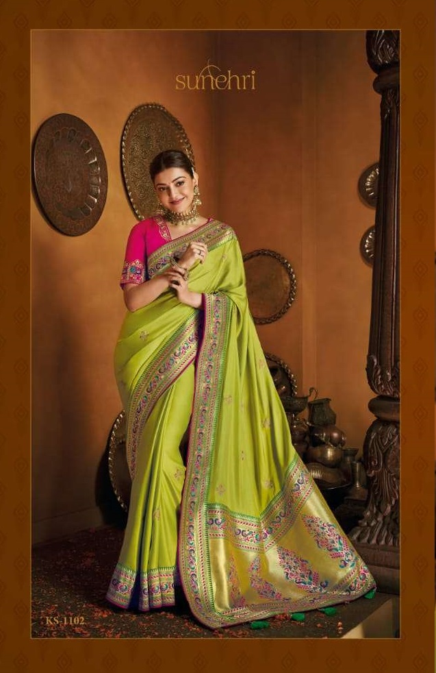 Shangrila Kimora Silk Exclusive Wear Silk Sarees Catalog.