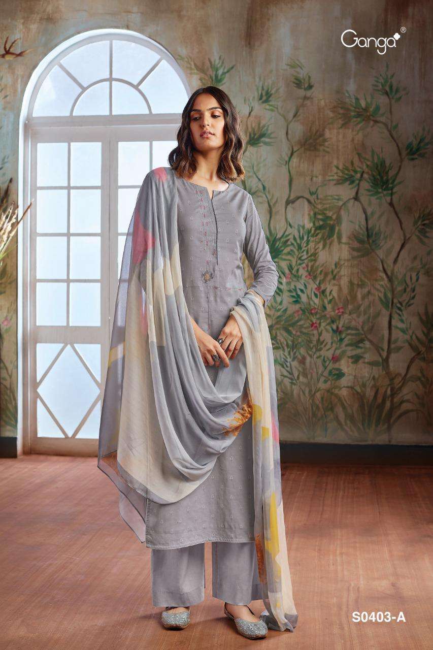 Ganga Suit Presnets Amayah Cotton Fabric With Heavy Embroidery Work Salwar  Suit Wholesale Dealer