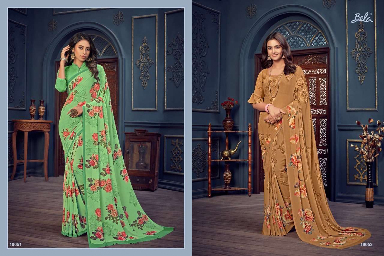 Bela Fashion Senorita Catalogue Exclusive Tussar Silk Foil Prints Sarees  Wholesale Collection Online Surat