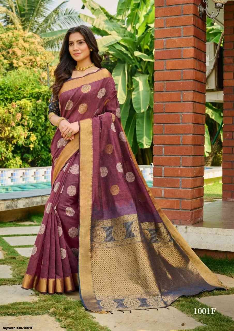 Exclusive Pure Mysore Crepe Silk Saree With Mango Contrast Border Kaddi  Pallu - Bhavani Collection