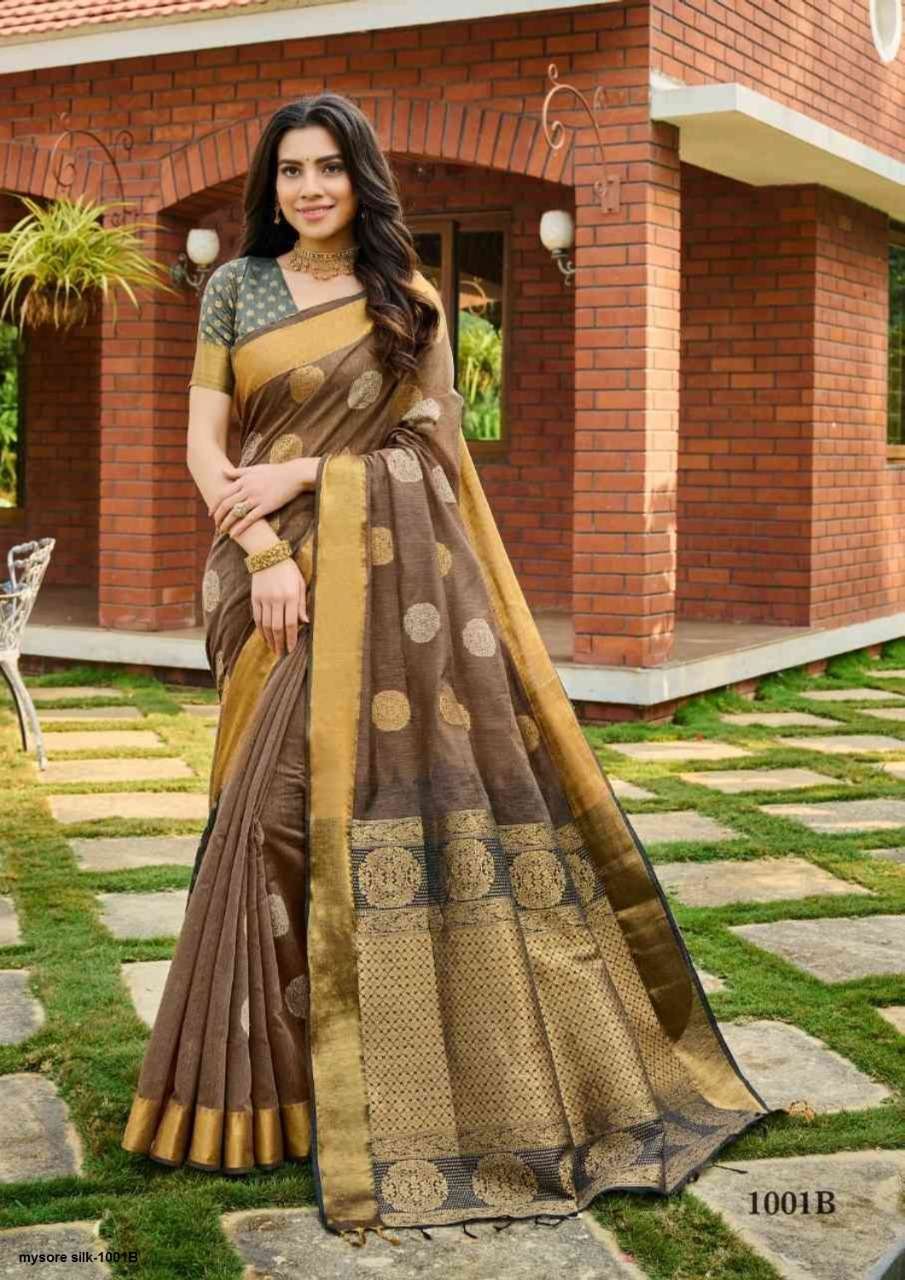 🤩pure Mysore silk saree🤩 120 grm thickness with rich Pallu Offer Price:  10200/-Silk mark certified🎀 - YouTube