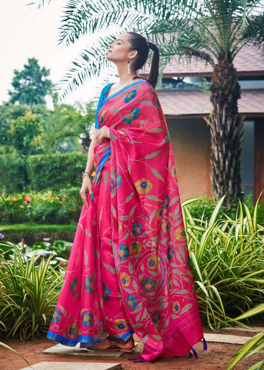 Bansi Garden Silk Wholesale Garden Crepe Saree Catalogs - textiledeal.in