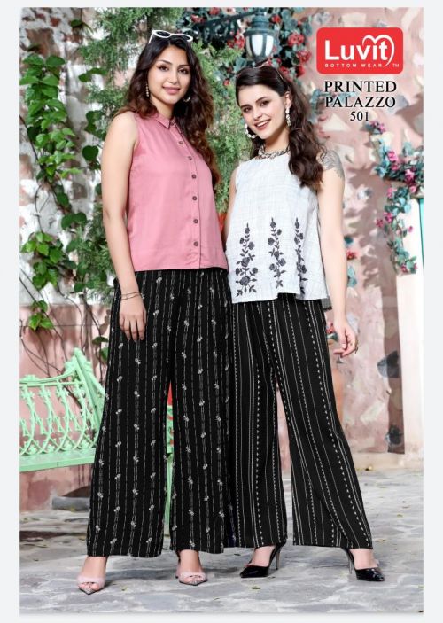 Cotton palazzo pants wholesale catalog at cheap price: Surat Mumbai