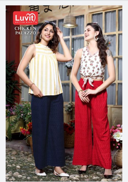 Aarju Fashion Women's Regular Fit Cotton Palazzo  (chicken1-White-2XL_White_2Xl) : Amazon.in: Fashion