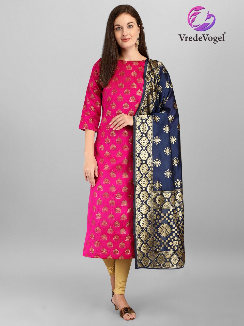 Buy 3 Pcs Gorgeous Readymade Stitched Kurti Set Chanderi Banarasi Silk  Weaved Kurti With Silk Pant Alongwith Banarasi Weaved Dupatta Online in  India - Etsy