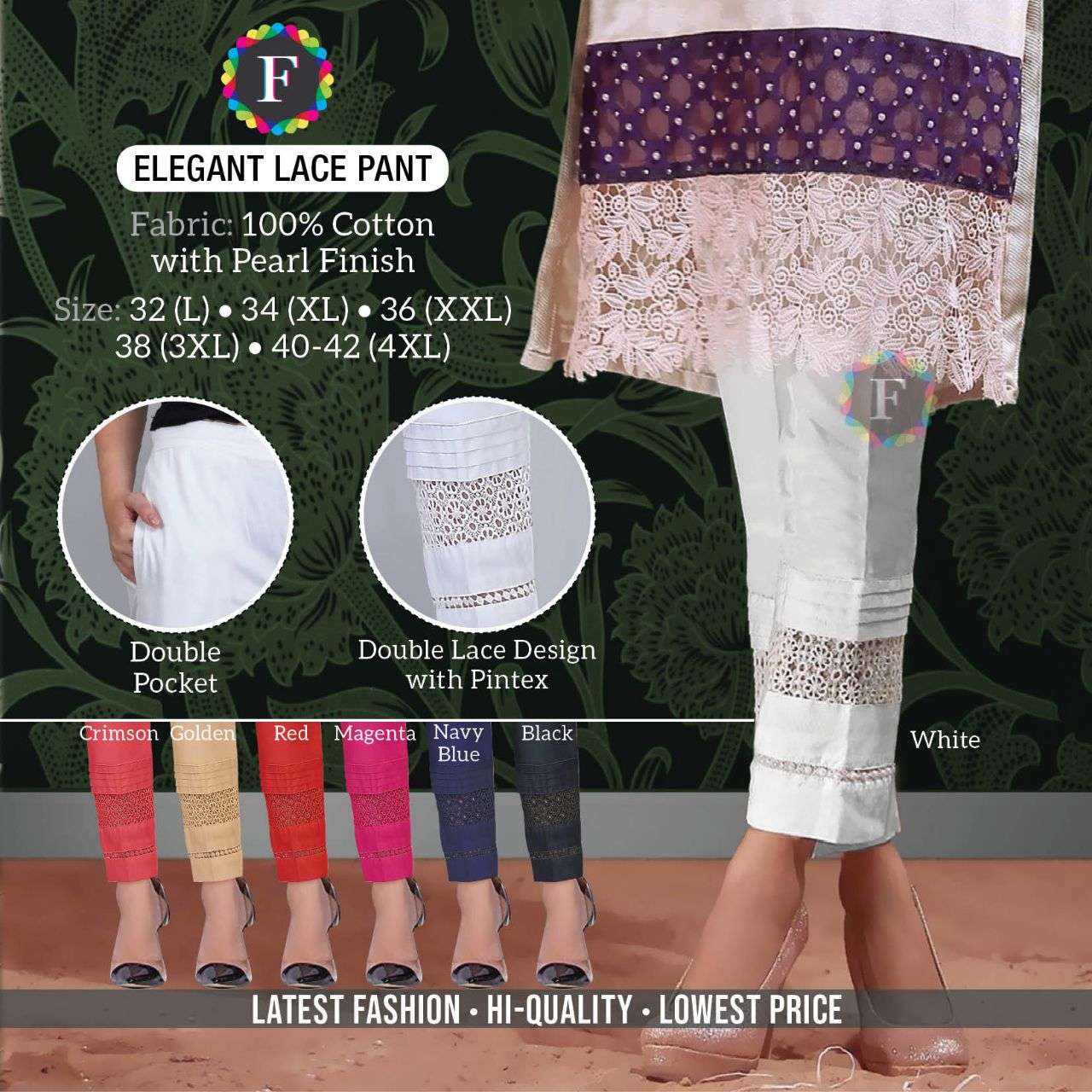 New Look lace crochet wide leg pants in black | ASOS
