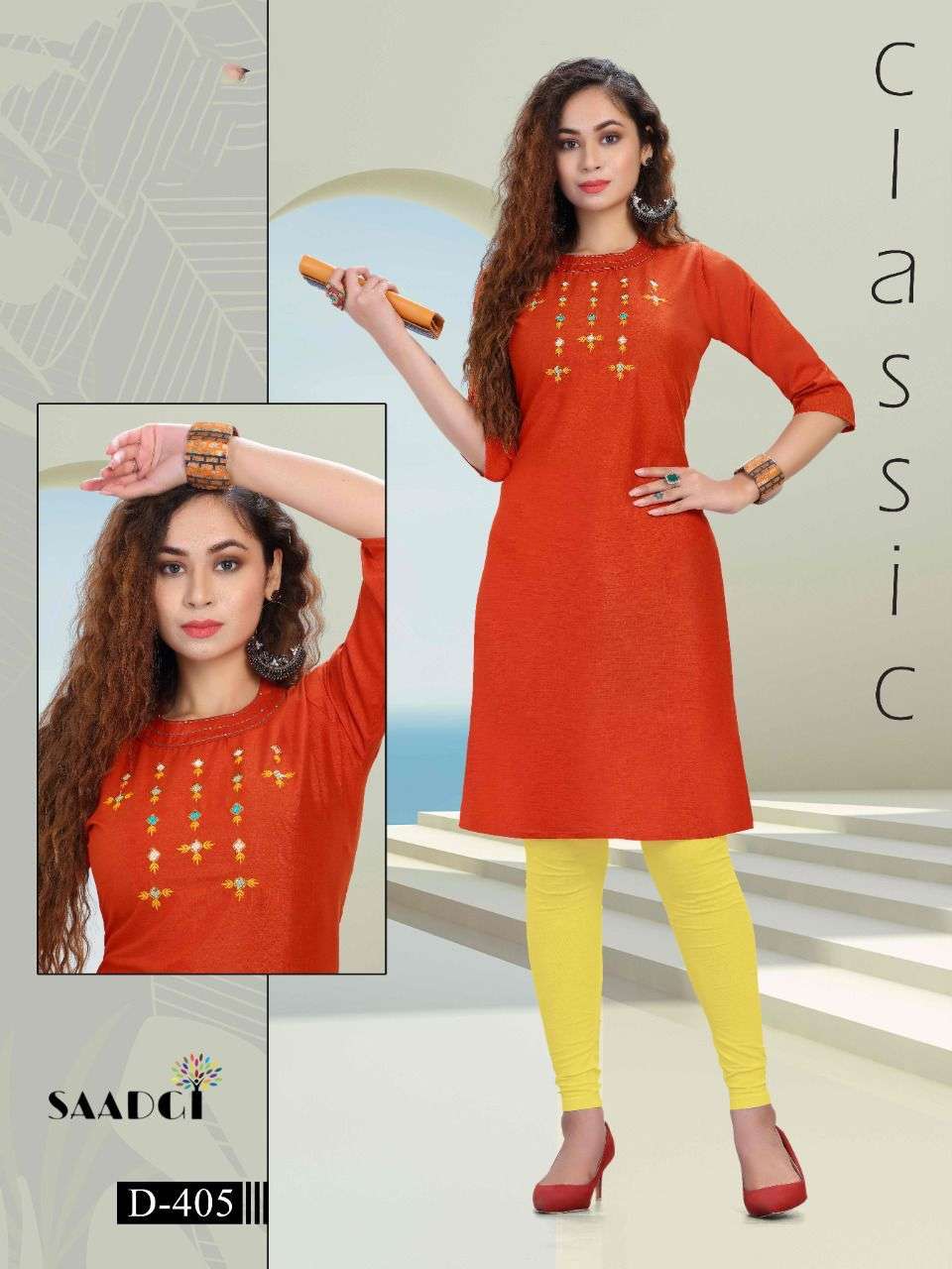 Buy Red Kurtis & Tunics for Women by SAADGI Online | Ajio.com