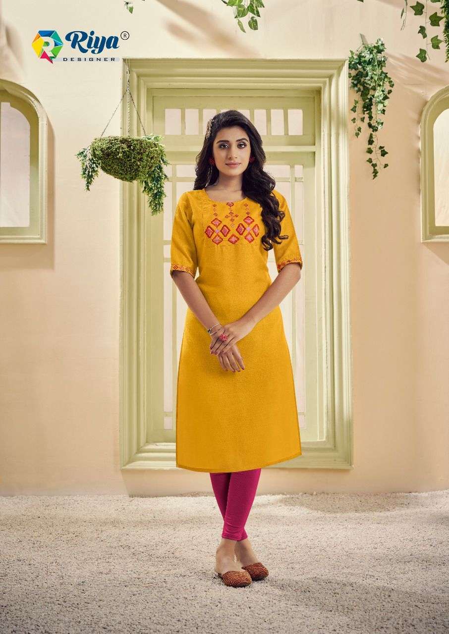 New Fancy Collection Double Color Kurti For Ladies at Rs.380/Piece in surat  offer by Hetvi Hand Work
