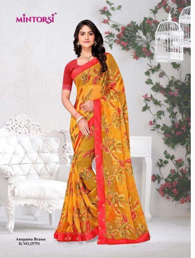 Kimora Meera-12 Silky Brasso Wholesale Saree Catalog