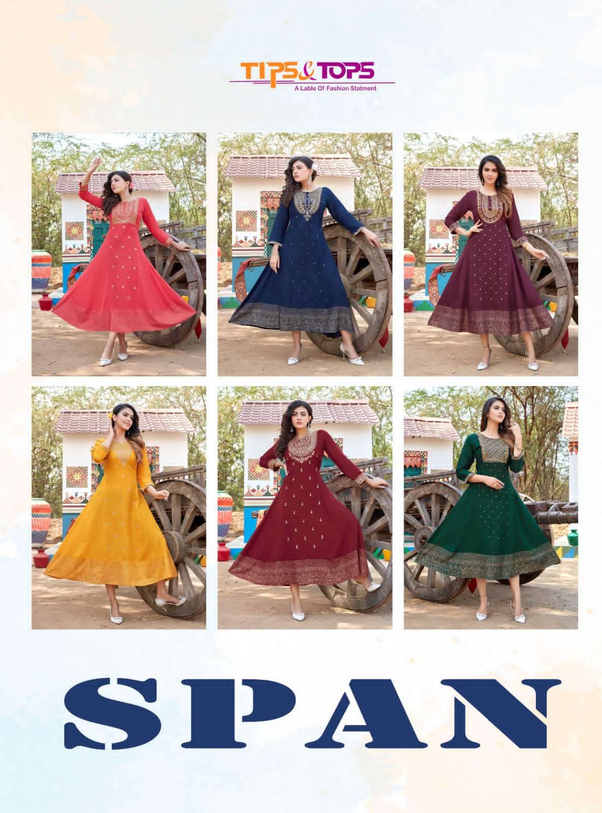 Tokyo Span Cotton With Fancy Work Kurti With Bottom Collection