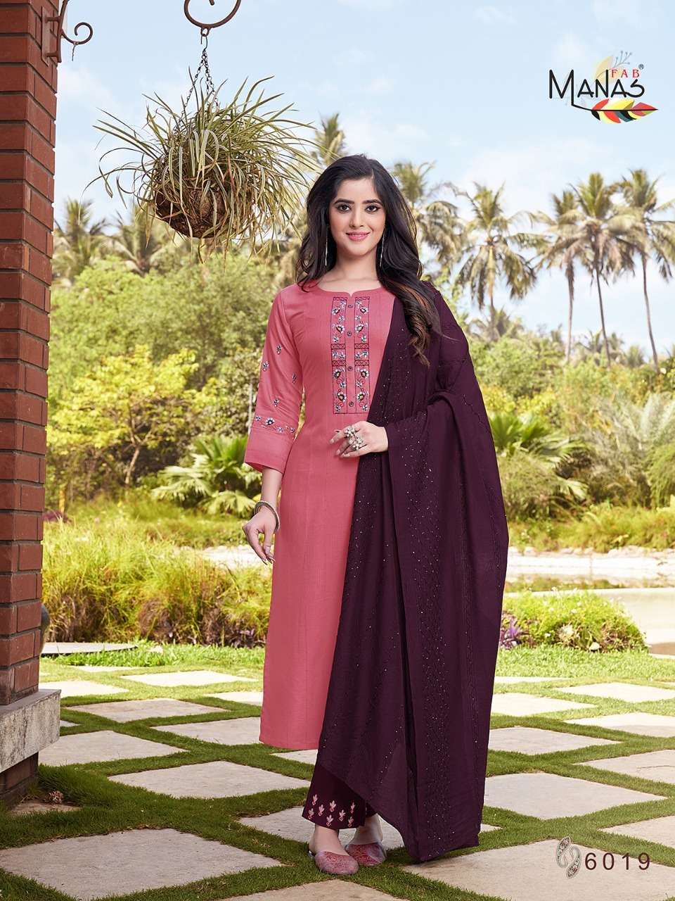 Manas Arina Vol 3 Catalog Designer Wear Top Pant with Dupatta