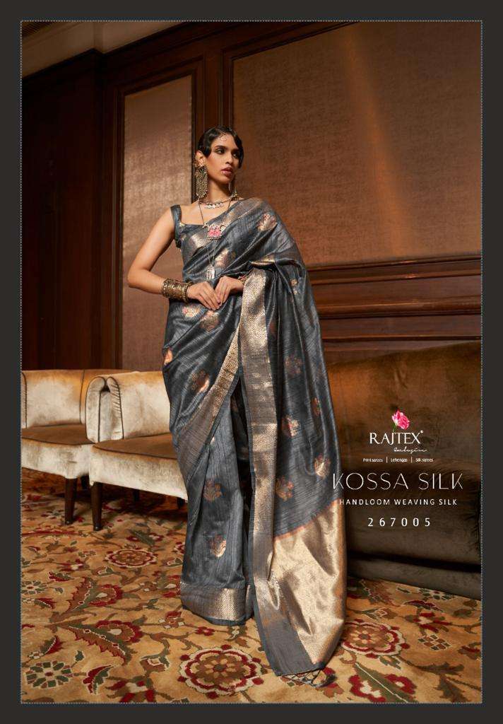 RAJTEX KOSSA SILK SERIES - 267001 TO 267006 WEAVING SILK SAREES -  textiledeal.in