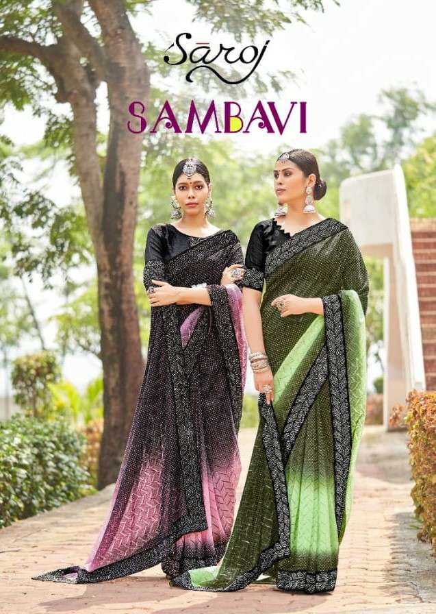 Buy Saroj Lashkara Vol 3 Daily Wear Georgette Chiffon Saree Collection