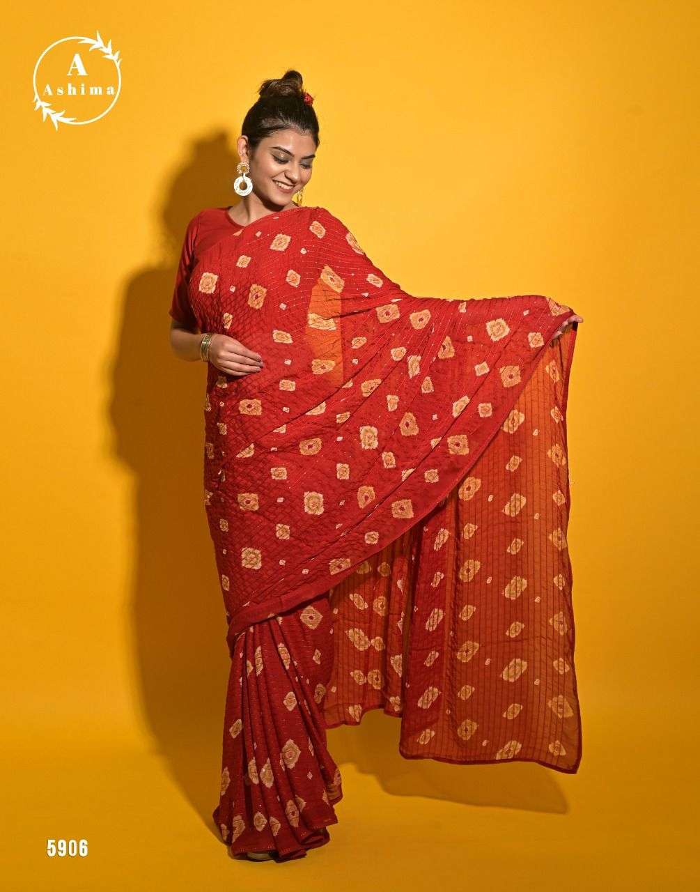 Mustard Chidiya Block Print Cotton Saree with Blouse – baisacraft