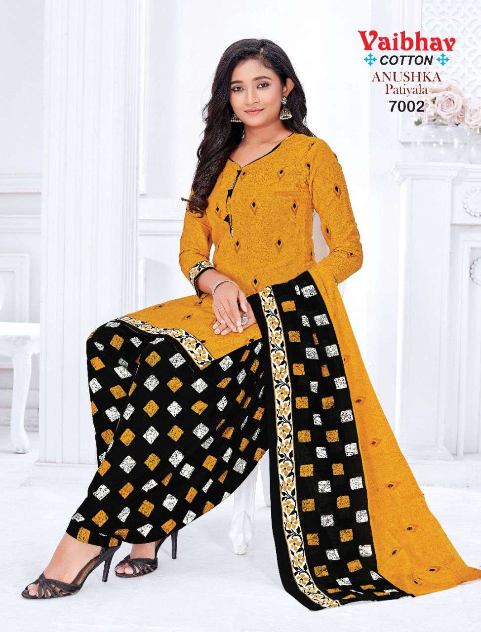 Buy online Printed Unstitched Patiyala Suit Set from Suits  Dress material  for Women by Ganpati Cotton Suits for 1199 at 43 off  2023 Limeroadcom