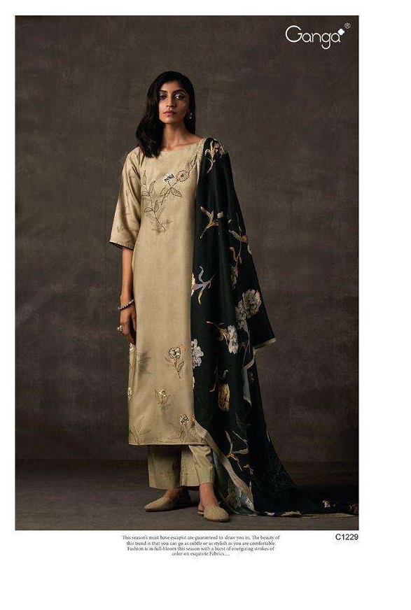 Ganga Kiraz 1940 Premium Wool Pashmina Wholesale Designer Winter Wear  Salwar Suit Catalog