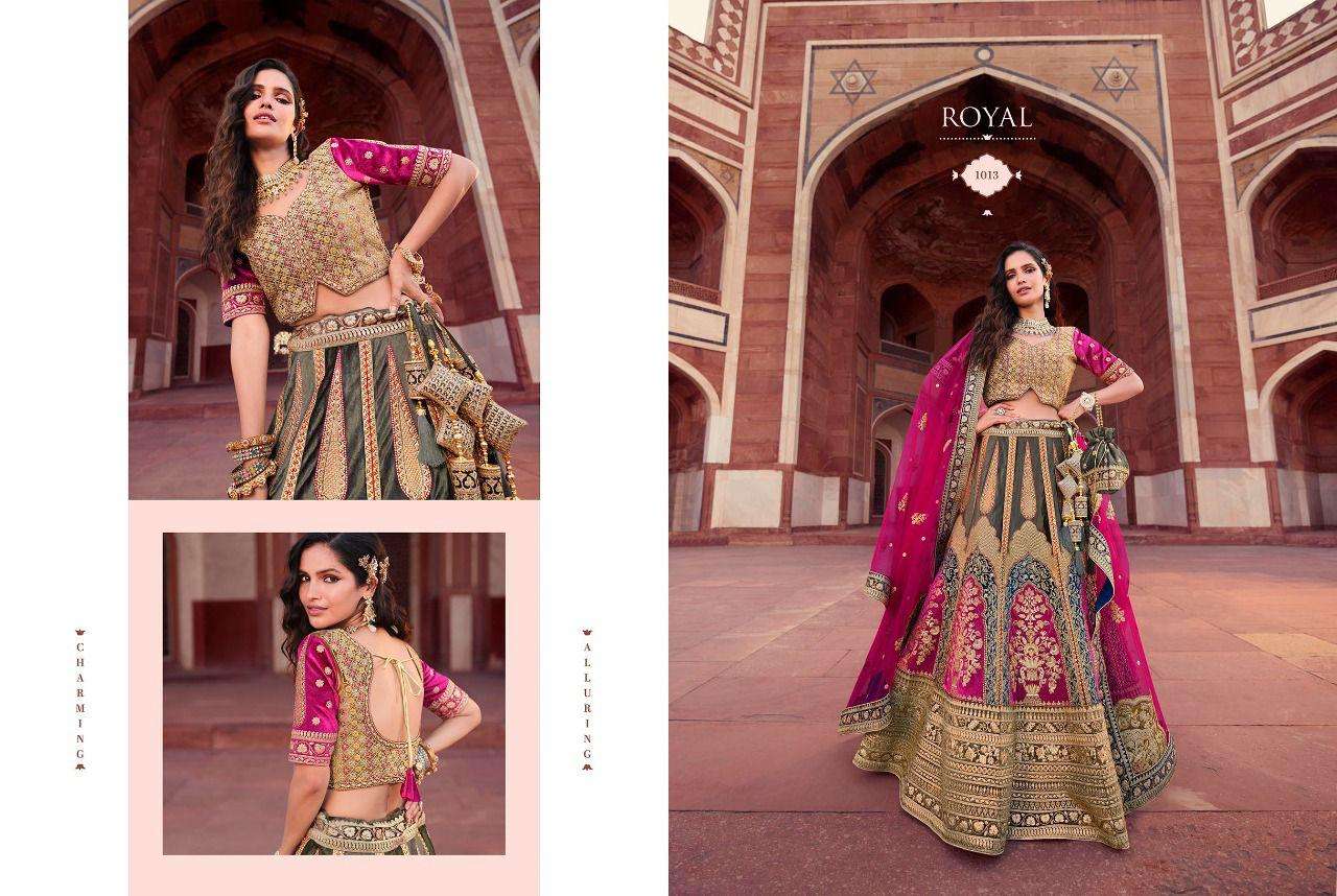 Buy Indian Bridal Lehenga Choli | Designer Wedding Lehengas Online UK:  Multi Color and Khaki