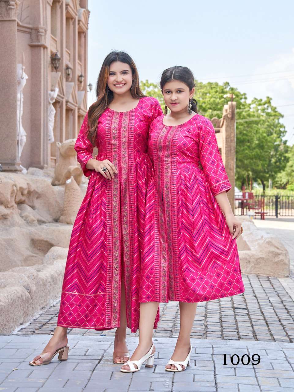 ME AND MOM VOL-5 BY BANWERY SERIES RAYON FULL STICHED KURTIS ...