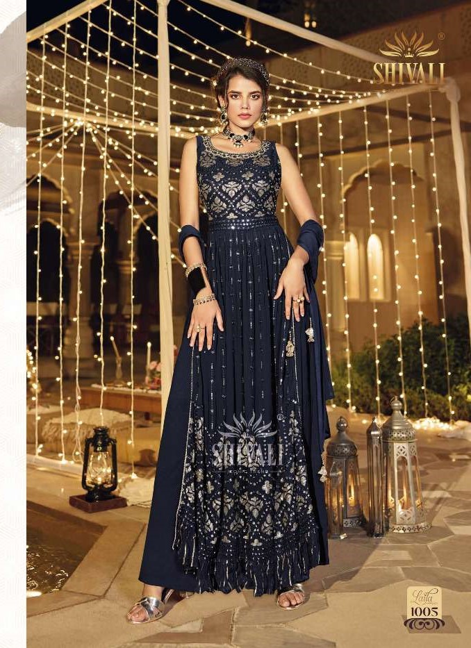 Buy Frock Style Georgette Sharara Suits Online for Women in USA