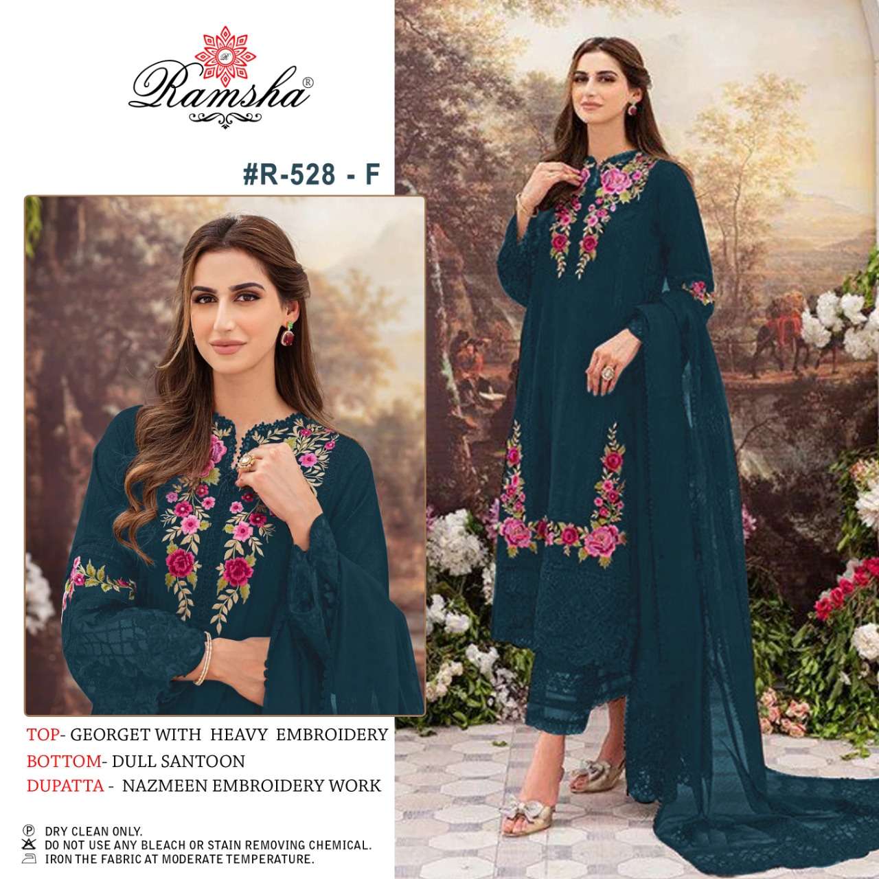 Ramsha 107 Colors Georgette Dress Material Salwar Kameez By Ramsha For  Single - ashdesigners.in