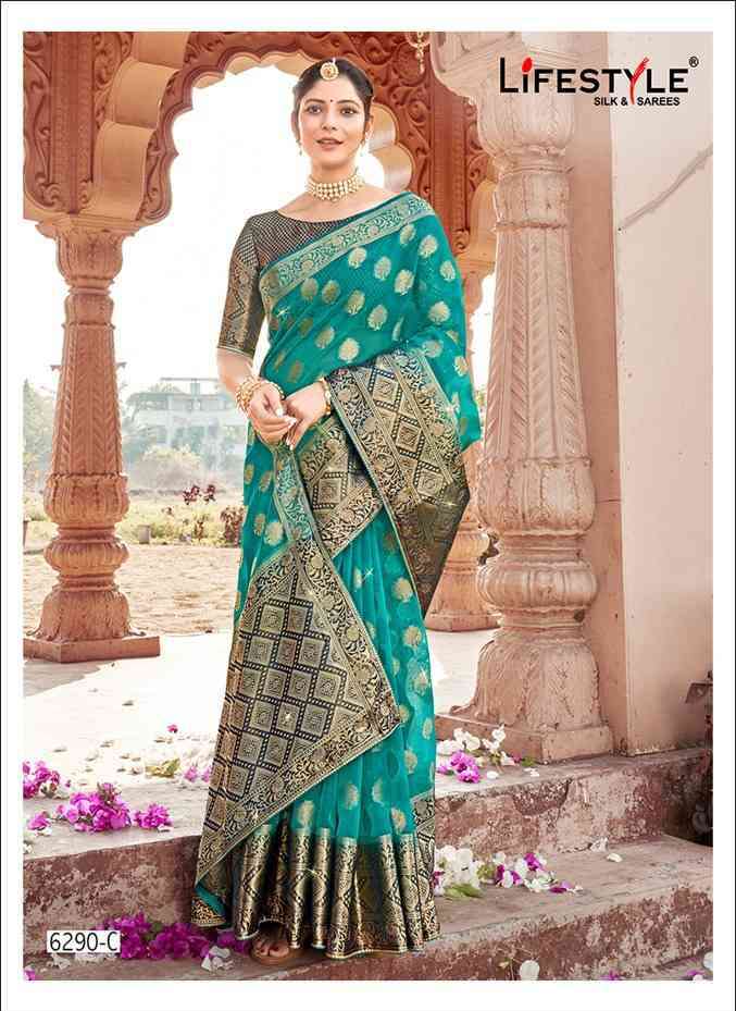 Lifestyle Saree Silk Saranga Nylone Silk With Embroidery Butti Work Tr