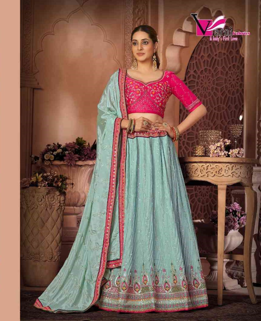 Anjani Art 2550 Colors Designer Net Wedding Wear Lehenga Choli Suppliers