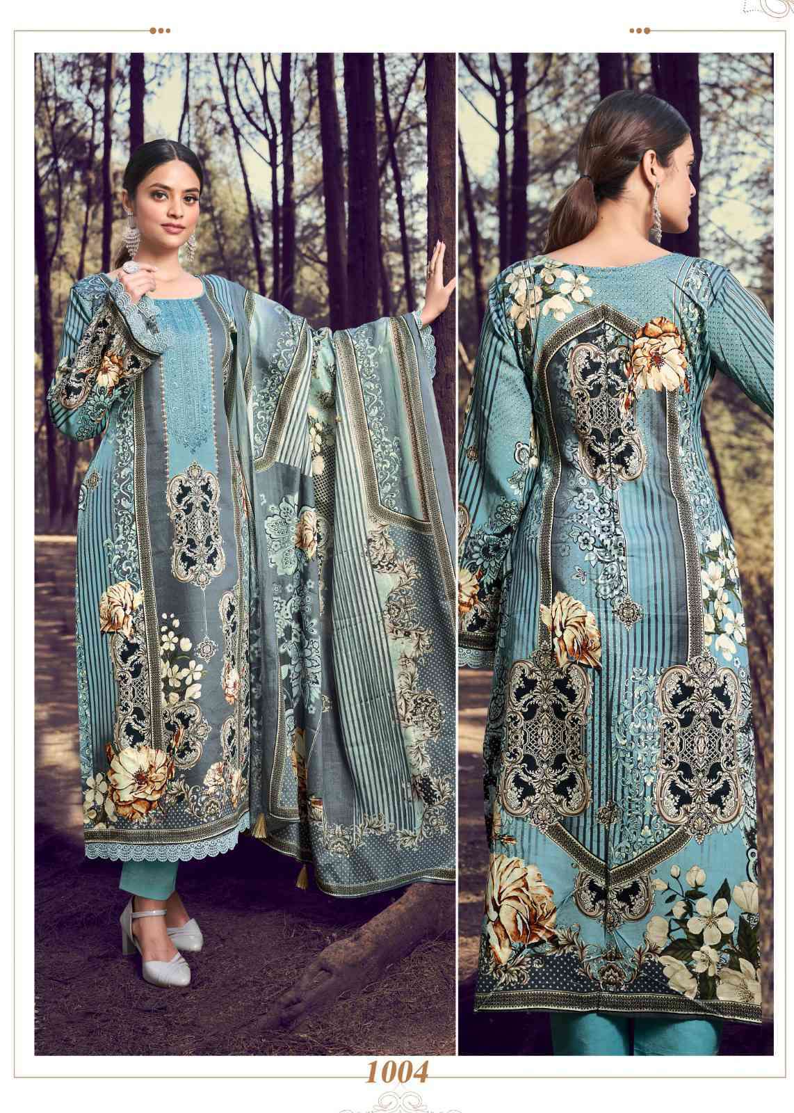 AASHIRWAD CREATION AZA GEORGETTE WITH HEAVY DESIGNER READY MADE SUITS  WHOLESALER SURAT at Rs 2499 in Surat