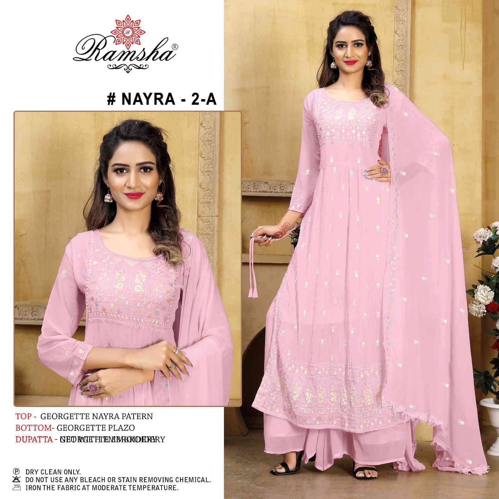 Designer Nayra Party Wear Palazzo Suit with Dupatta, GRL #998
