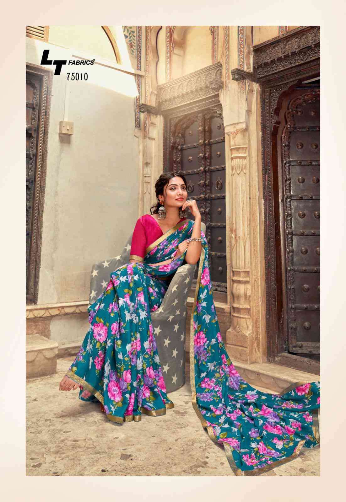 Lt Fabrics Sadhna Exclusive Fancy Daily To Wear Branded Saree Wholesaler