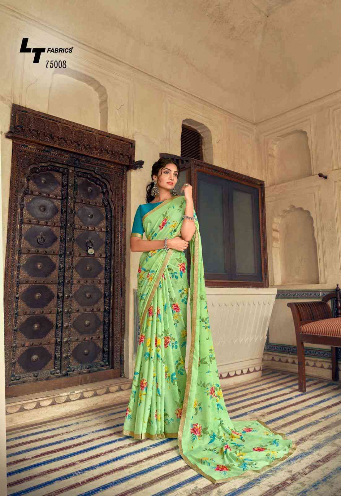Lt Fabrics Sadhna Exclusive Fancy Daily To Wear Branded Saree