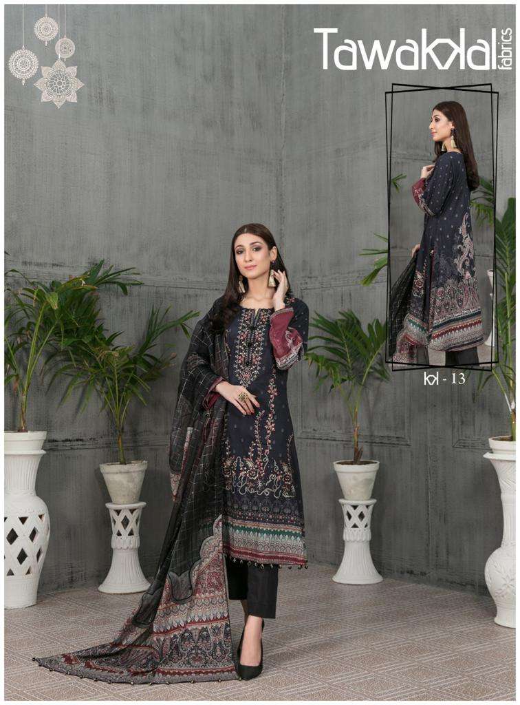 Aairah Collection - Bala Chiffon by Tawakkal – 100% Original Guaranteed  Unstitched Dress Material 3 Piece By Tawakkal Fabrics, Attractive &  Adorable Chiffon Collection comes with: – Semi-Stitched Fancy Heavy  Embroidered Crinkle