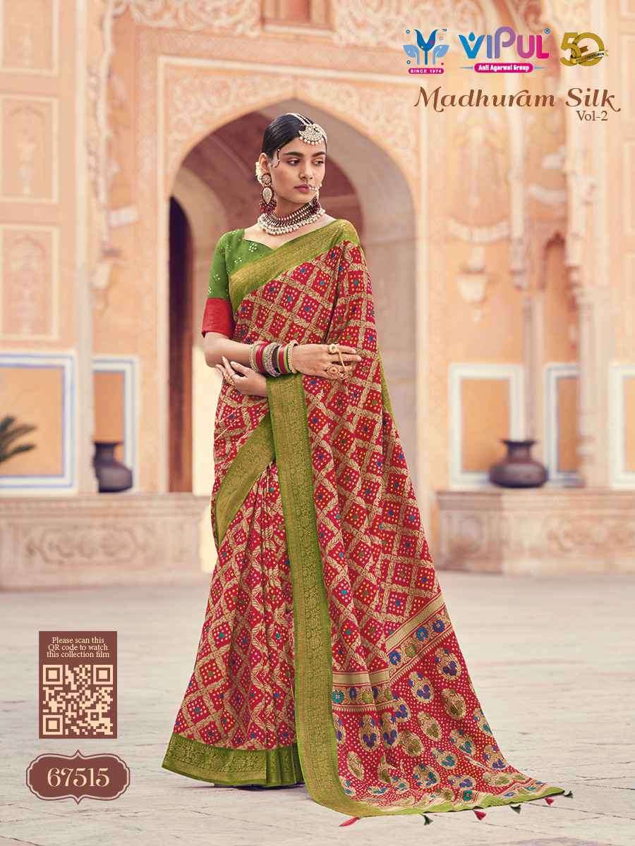 MADHURIMA BY VIPUL 68022 TO 68033 SERIES DESIGNER EMBROIDERY WORK SAREES