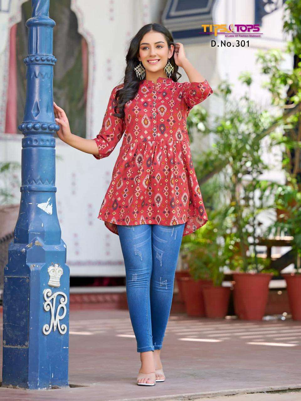 VICTORIA VOL 3 BY TIPS & TOPS RAYON FULL STICHED KURTIS WHOLESALE 8 PCS