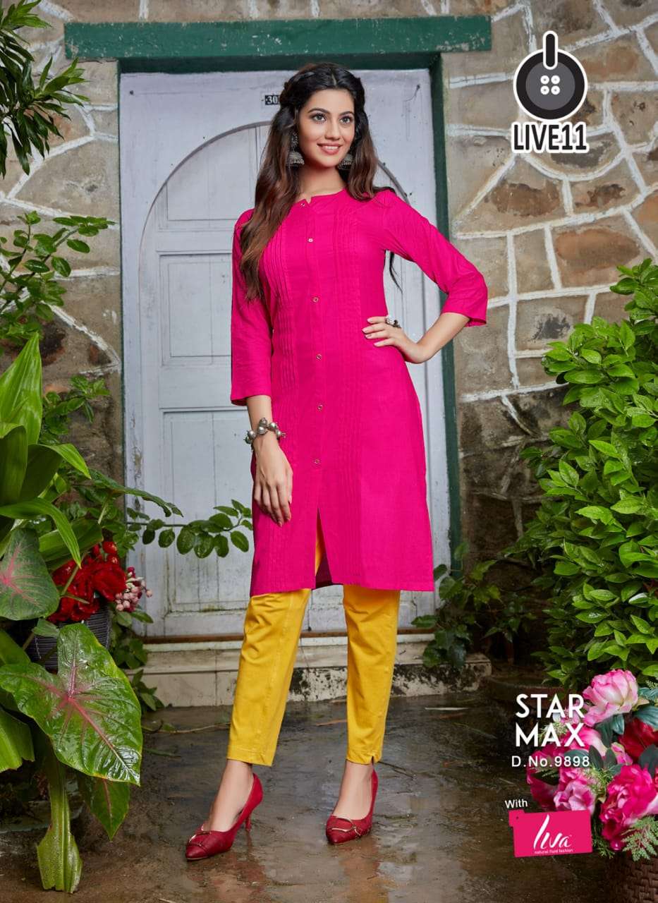 Buy Coral Yoke Design Cotton Straight Kurta With Trousers & Dupatta Online  at Rs.1329 | Libas