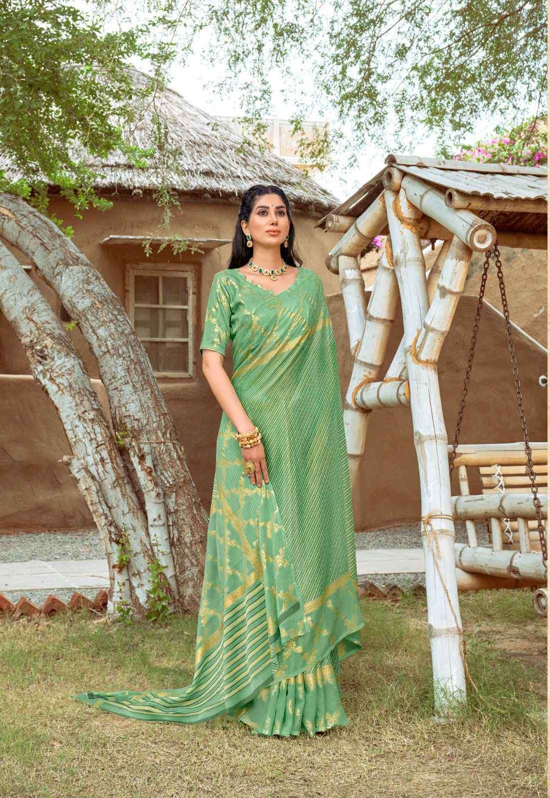 Exclusive Embroidered Silk Saree at Rs.999/Piece in surat offer by hari  krishna metallic