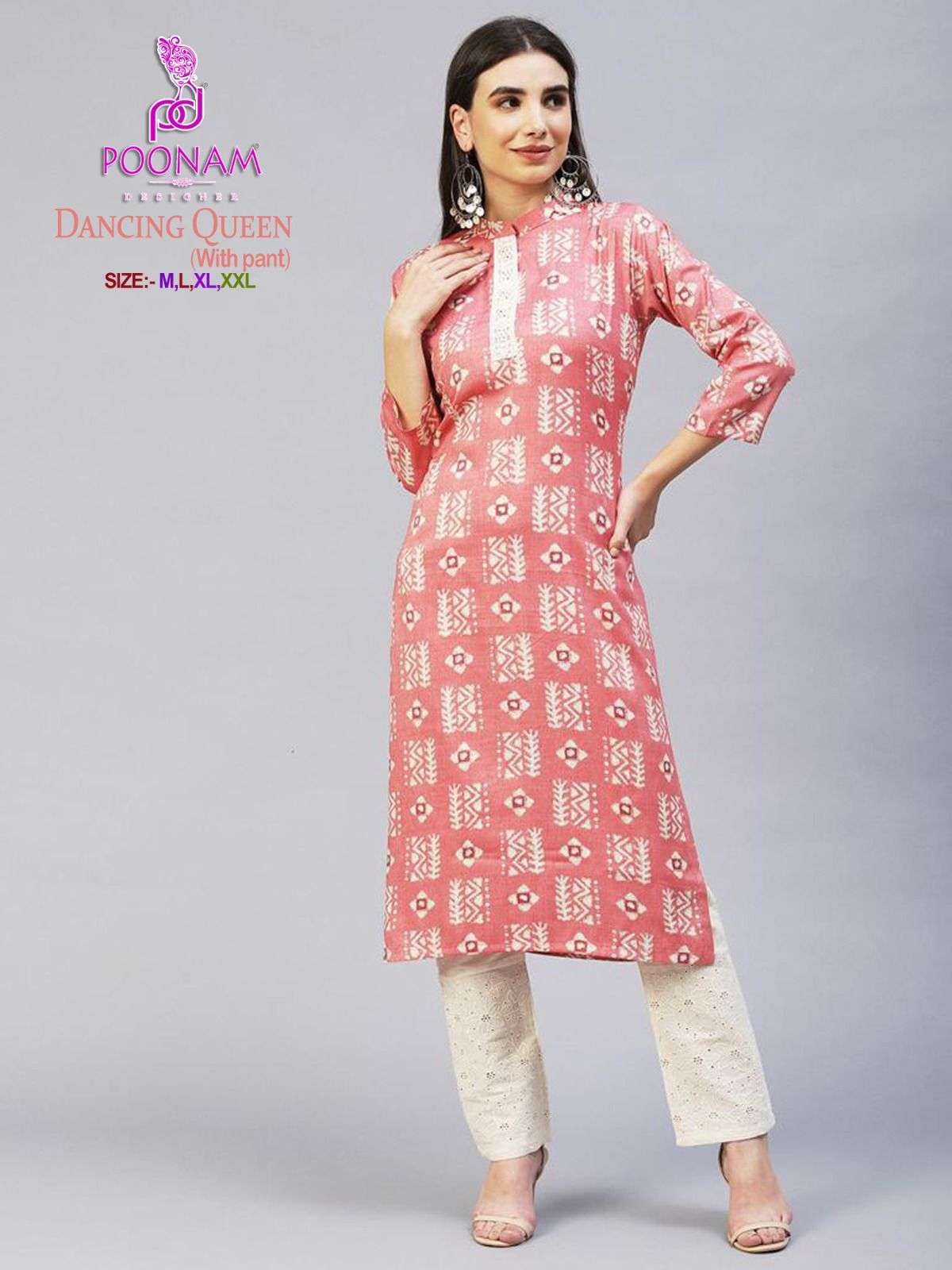 Poonam designer cotton Kurtis queen at Rs 450 | Tail Cut Kurti in Surat |  ID: 2853161574797