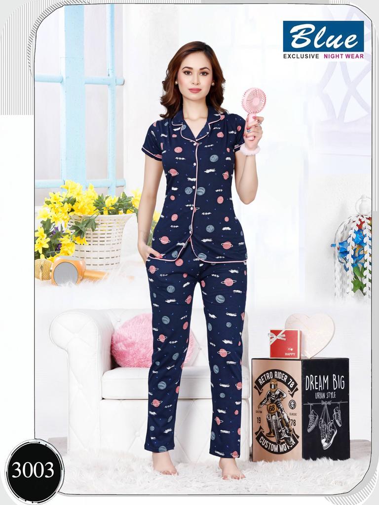 NS-1005 Long Kurti Style Night Suit with Pyjama | Lovebird Lingerie