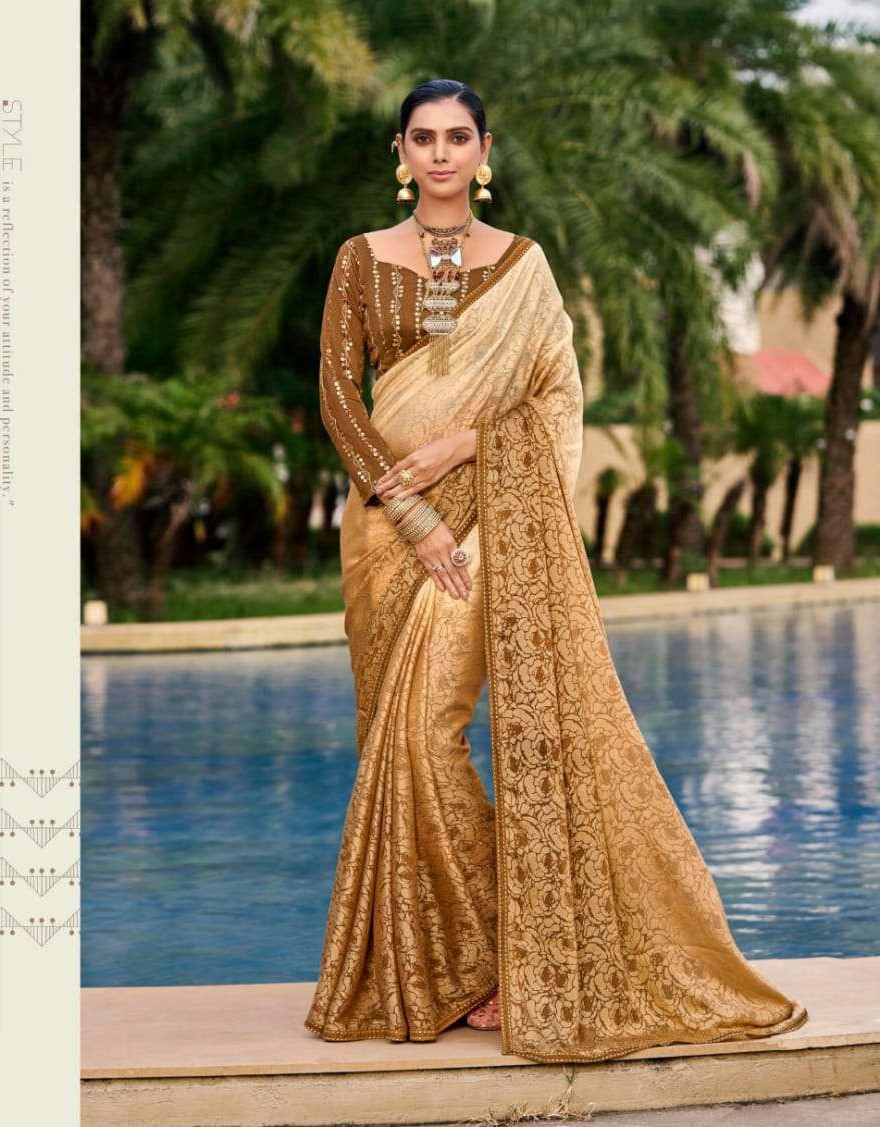 Buy Designer Brasso Sarees Online @ Mirraw