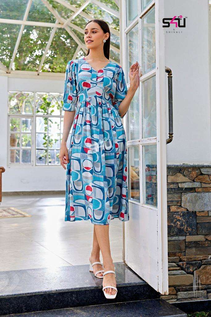1Love Anokhi By S4U Latest Rayon Kurti Gown Catalog Wholesale Dealer