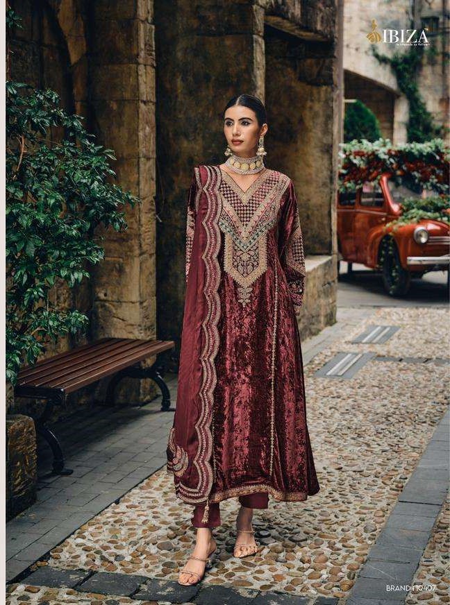 Varsha Shayrana Designer Velvet Salwar Suits | Yellow – My Fashion Road