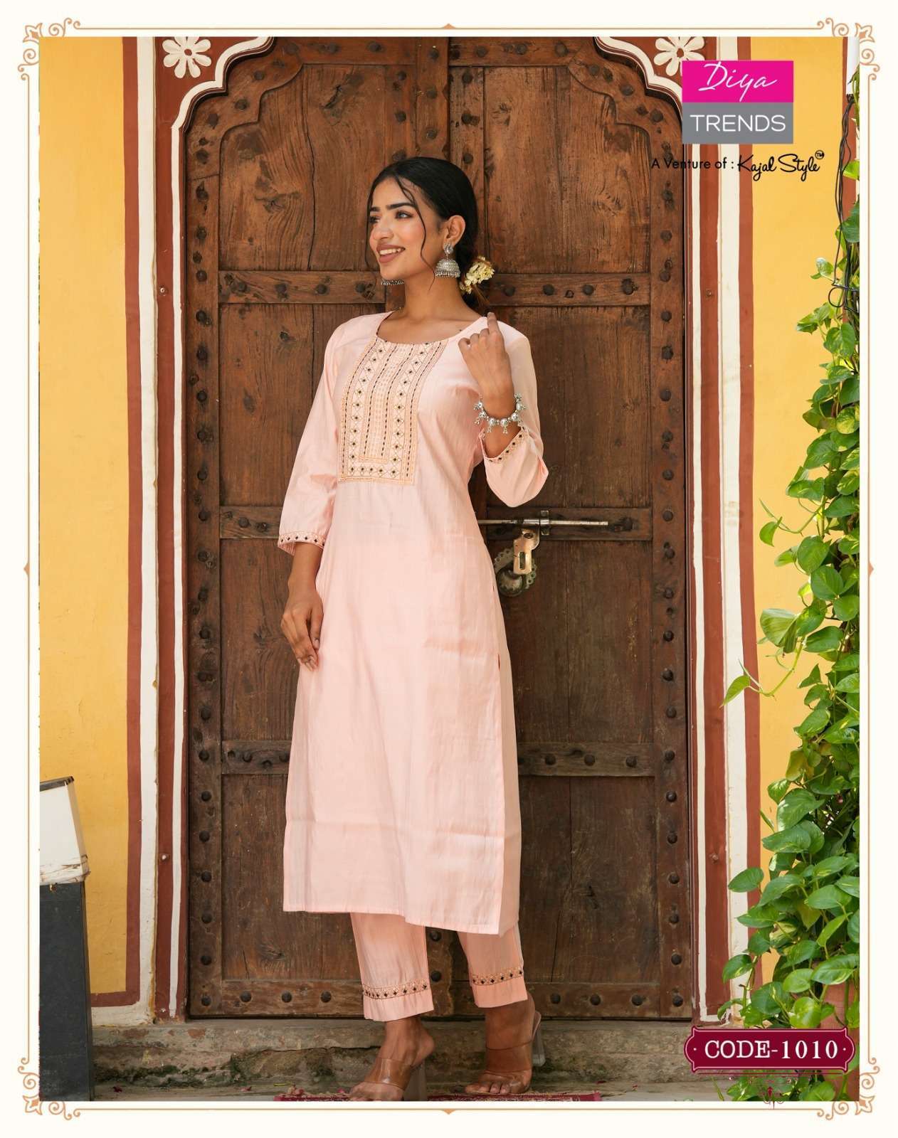 Diya Trends Gulabi Girl Vol 1 by Kajal Style Cotton Kurti Catalog 8 Pcs 