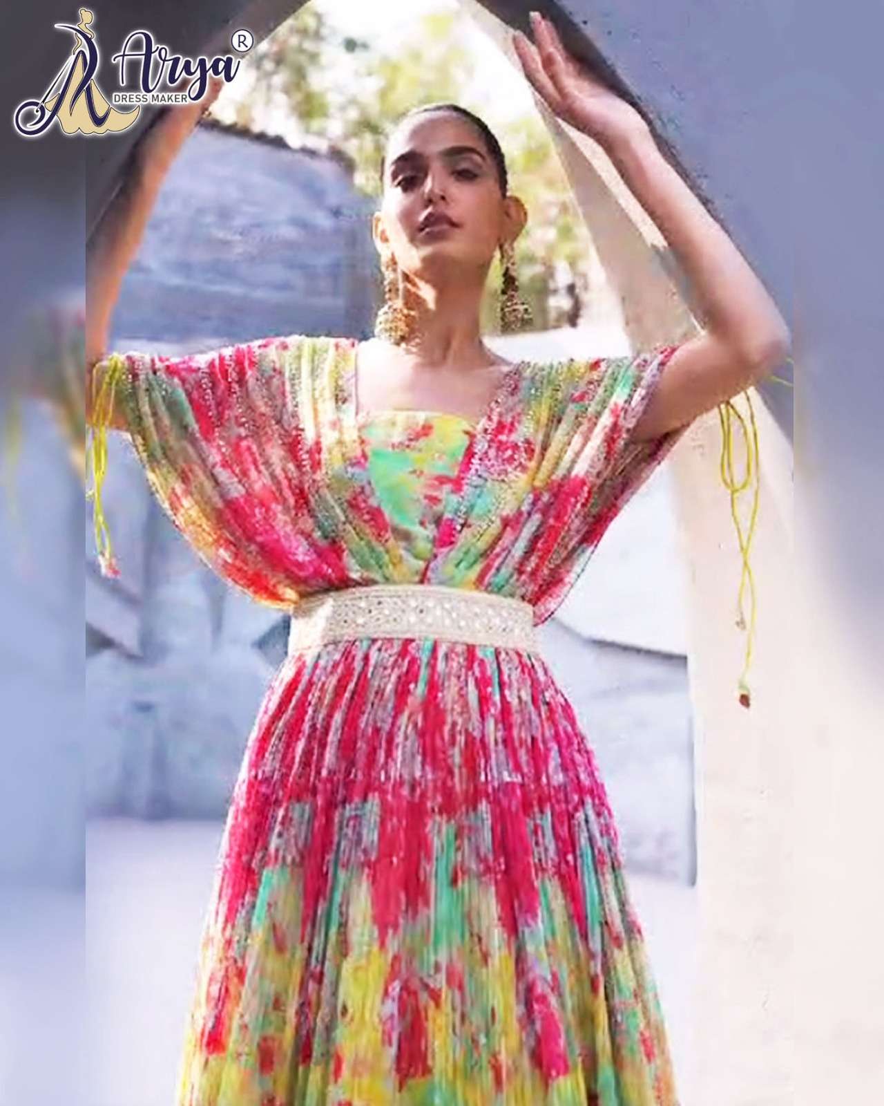Arya Dress Maker 06 Shipra Pink Full Stitched Cotton Salwar Suit