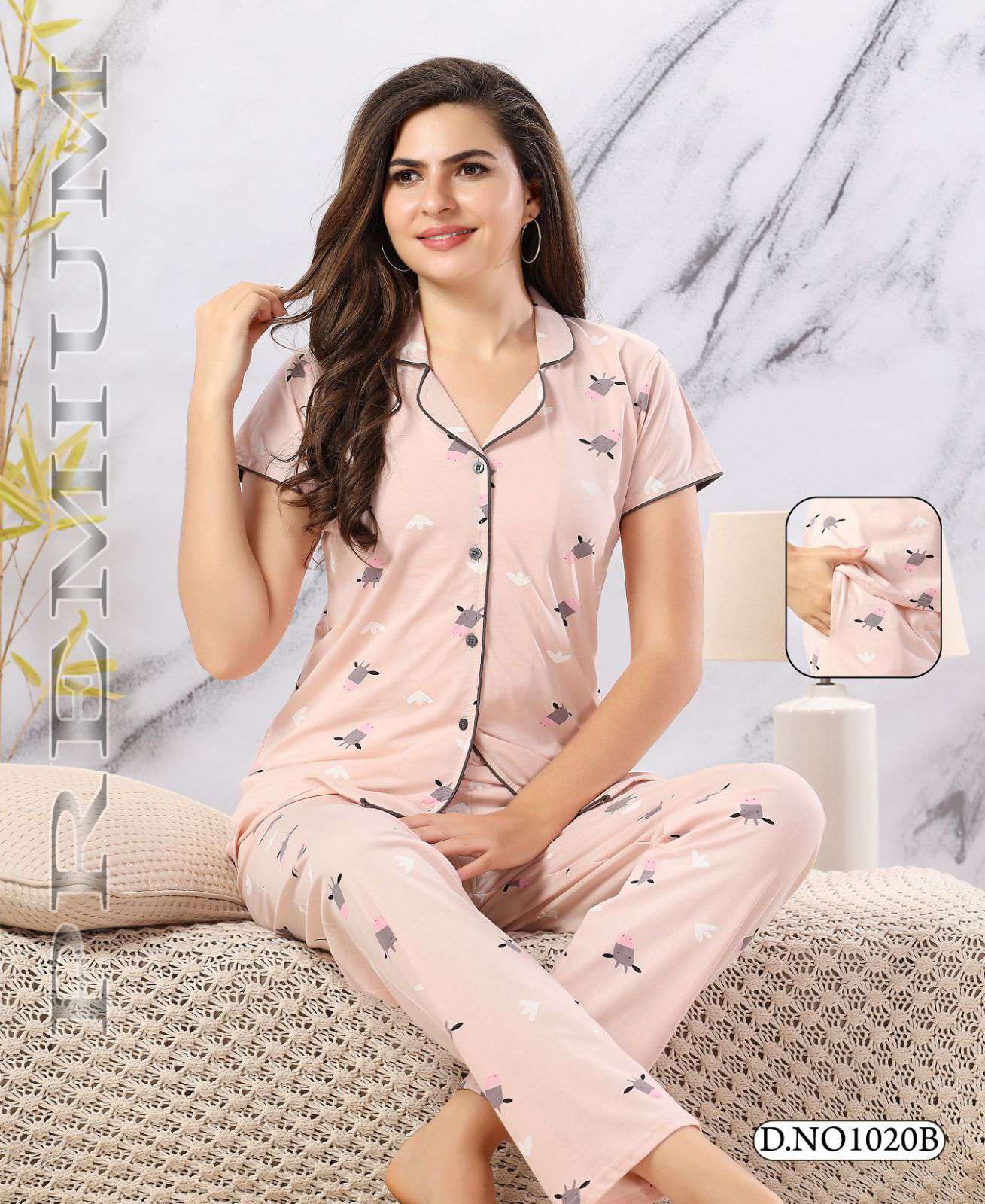 Wholesale night suits catalog: Nightdress at cheap price