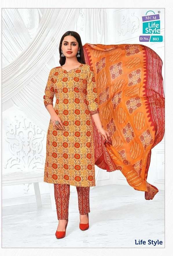 STYLE VOL 8 BY MCM LIFESTYLE COTTON UNSTICHED SALWAR SUITS