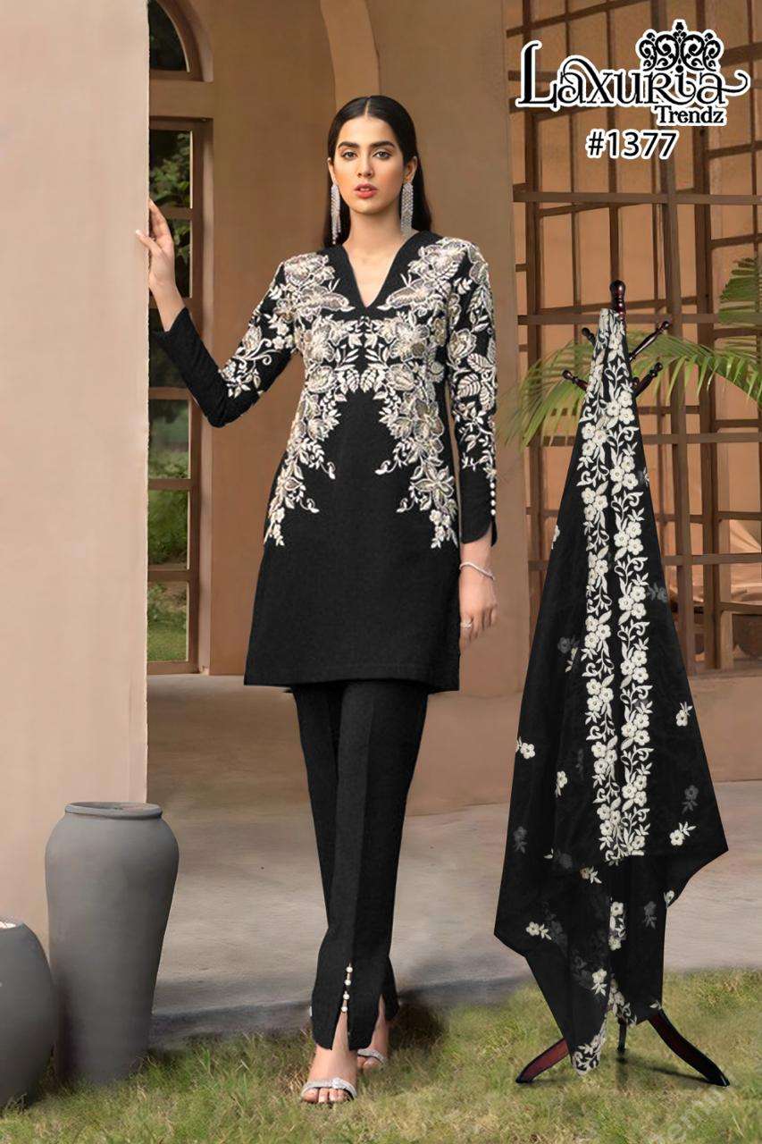 LAXURIA 1377 BY LAXURIA TRENDZ GEORGETTE PAKISTANI FULL STICHED 