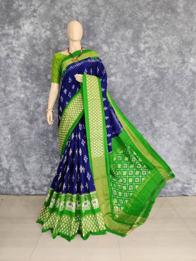 Buy Traditional Wear Green Digital Printed Bhagalpuri Silk Saree Online  From Surat Wholesale Shop.