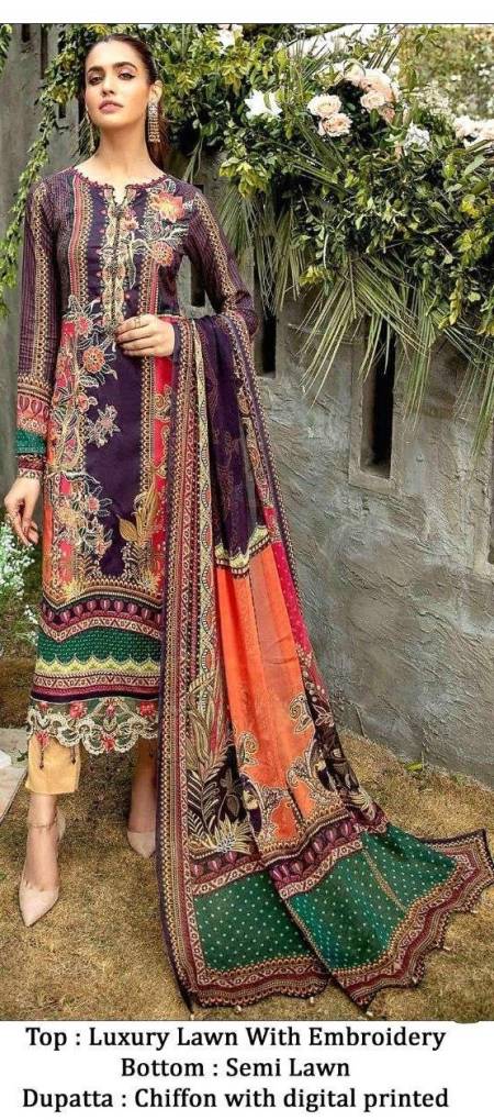 Anaya Lawn 50 Single By Al Amra Cotton Unstiched Salwar Suits Wholesale 1 Pcs 9138