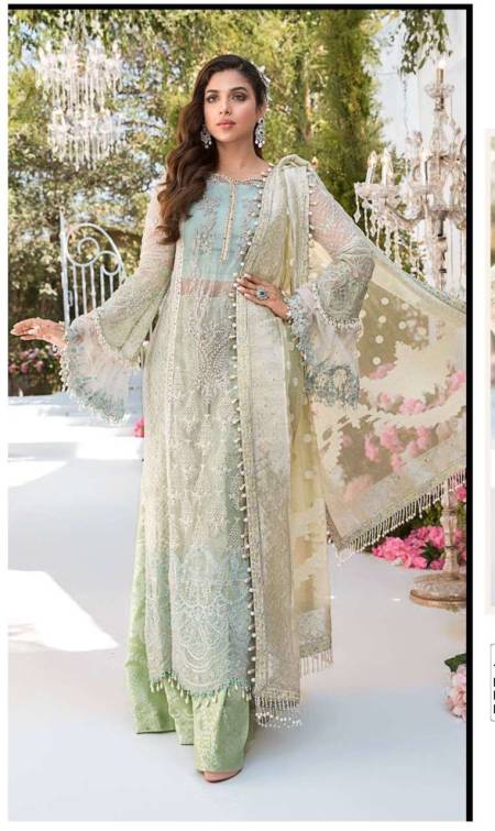 SANA SAFINAZ 119 BY ANAYA WHOLESALE GEORGETTE PAKISTANI SEMI STICHED ...